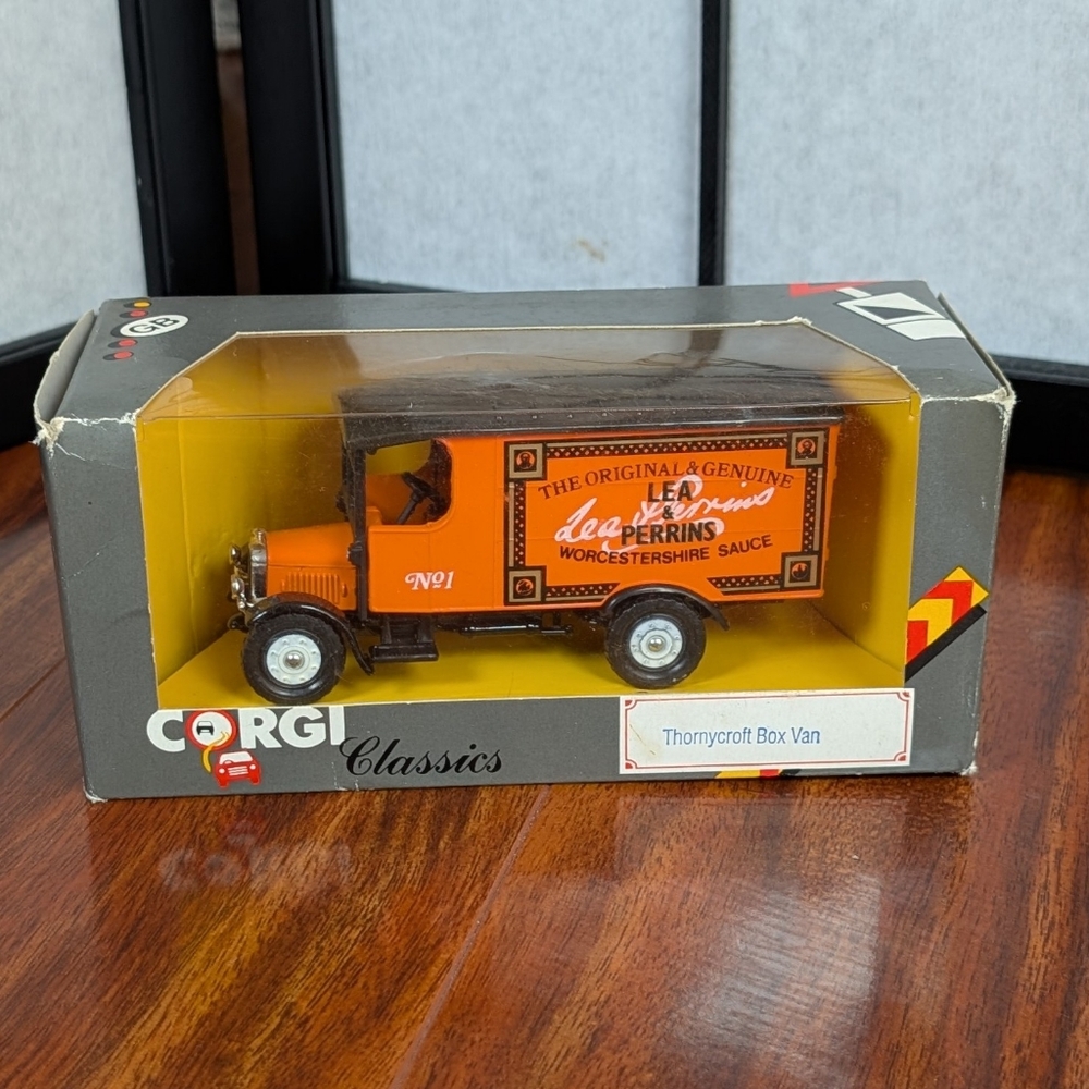 Corgi 1/50 Scale Diecast C859/11 - Thornycroft Box Van - Lea & Perrins